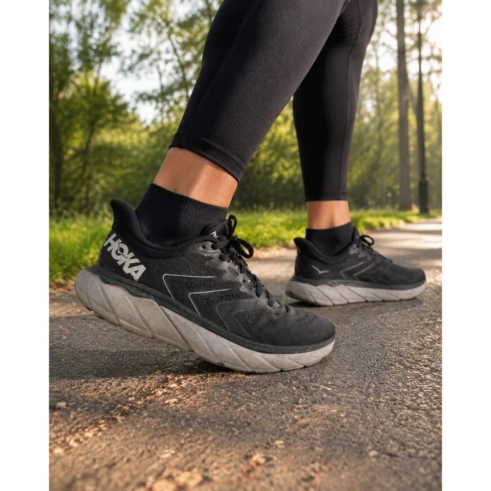 Hoka One One Arahi 5 Women's Black Stability Running Shoes Size 8